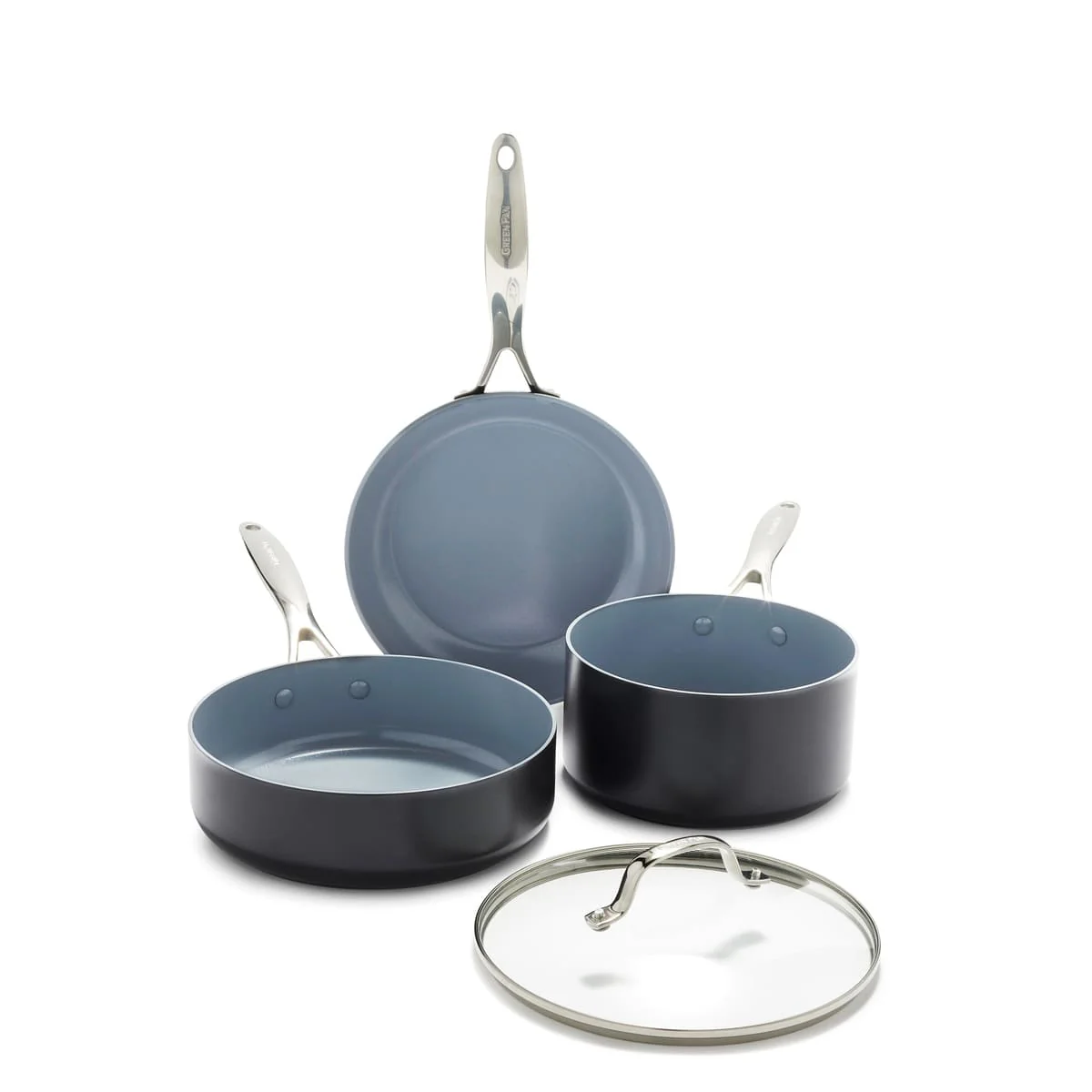 Valencia Pro<br> 4PC COOKWARE SETS, DARK GREY
