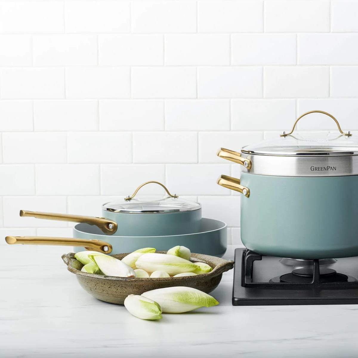 Padova<br> 6 (10) pc Cookware Set, Smokey Sky Blue - Image 5