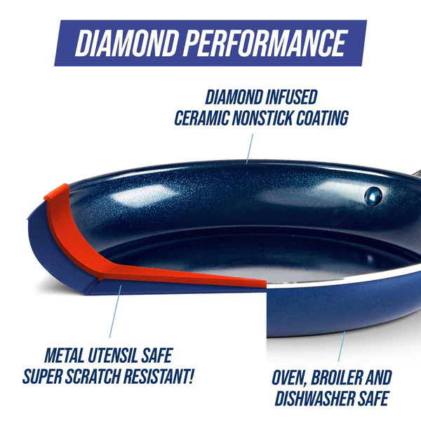 Blue Diamond<br>Open Skillet 26cm - Image 4