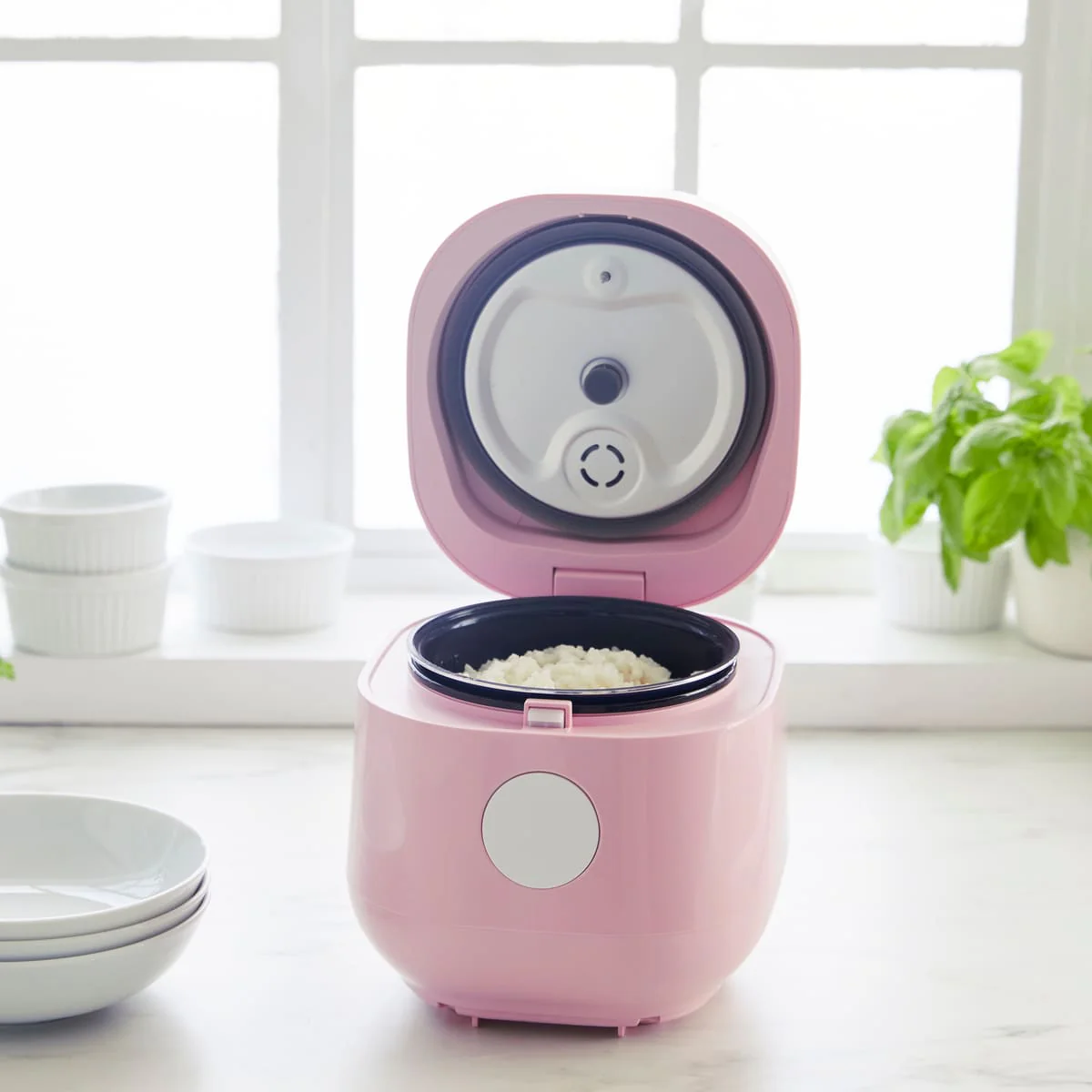 GreenLife <br>Go Grains Rice and Grains Cooker, Pink - Image 5
