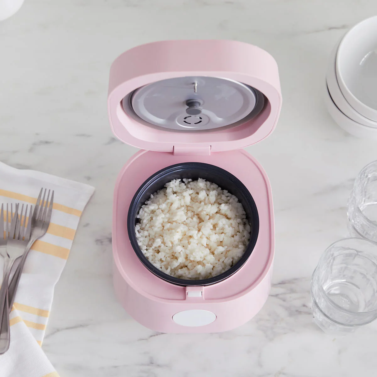 GreenLife <br>Go Grains Rice and Grains Cooker, Pink - Image 6