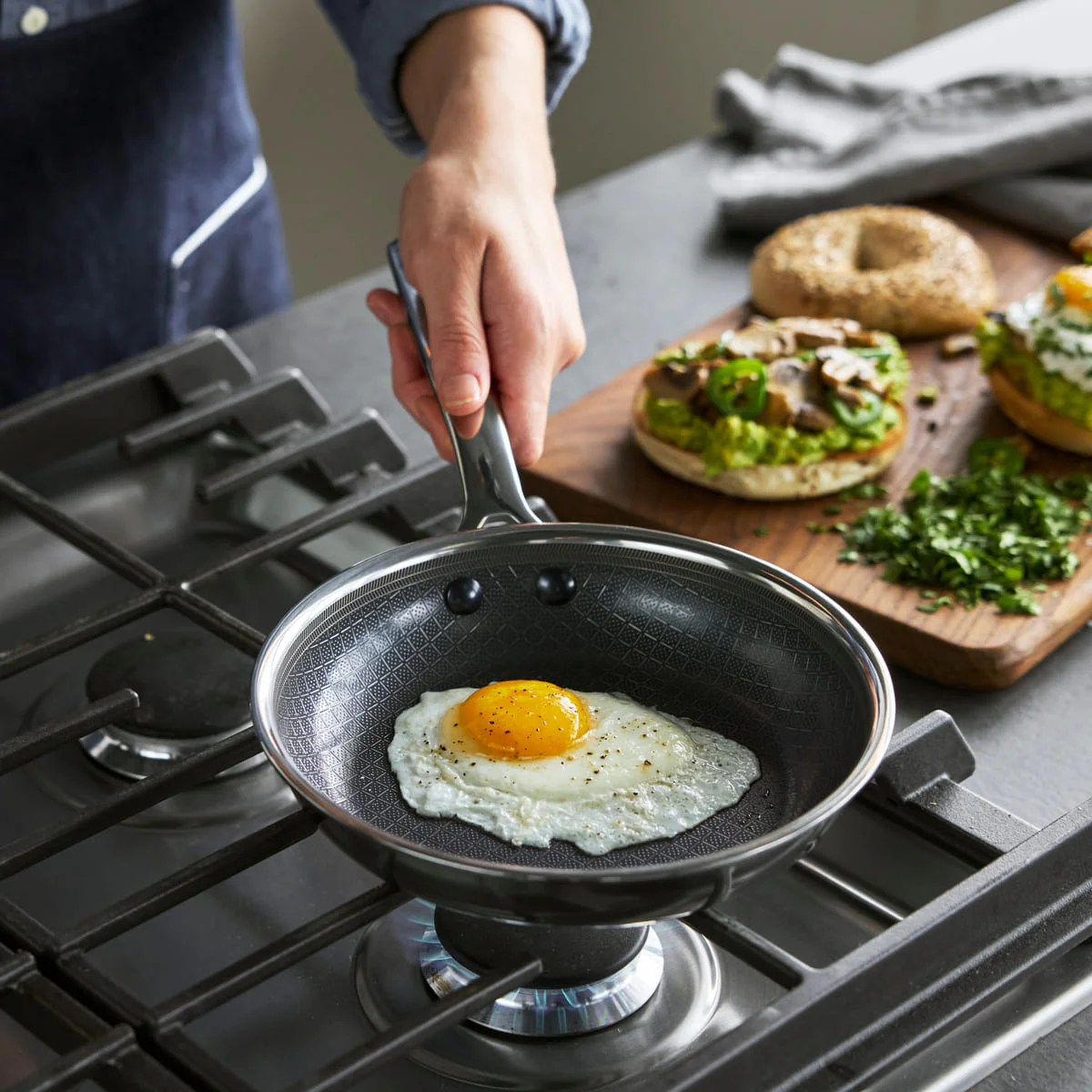 Blue Diamond<br> Diamond Bond Frying Pan 20cm, Stainless Steel - Image 2