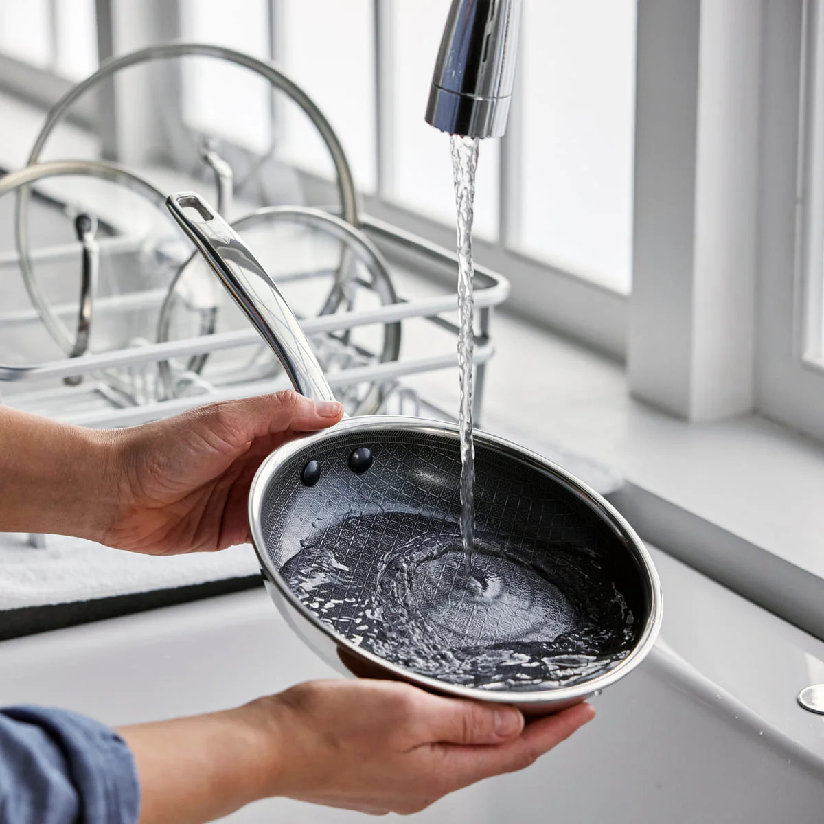 Blue Diamond<br> Diamond Bond Frying Pan 20cm, Stainless Steel - Image 6