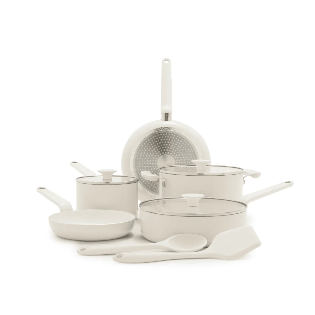 Rio Advanced<br> 10 Pcs Cookware Set, Cream White