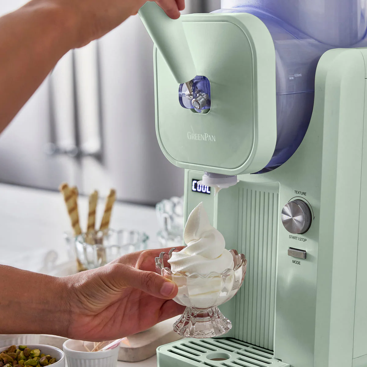 GreenPan Frost<br> Ice Cream & Frozen Drink Maker, Pistachio - Image 3